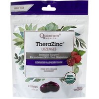 Thera Zinc Lozenges - Elderberry Raspberry, 18 Lozenges, Quantum Health