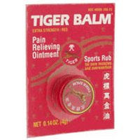 Tiger Balm Red, Pain Relieving Ointment 0.14 oz from Tiger Balm