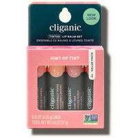 Tinted Lip Balm Set, 4 Pack, Cliganic