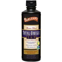 Master Blend Total Omega 3-6-9 Liquid, Lemonade Flavor, 16 oz, Barleans Organic Oils
