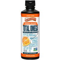 Total Omega 3-6-9 Swirl Liquid, Orange Cream (Smoothie Taste), 16 oz, Barleans Organic Oils