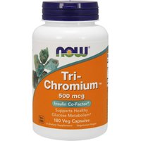 Tri-Chromium 500 mcg + Cinnamon, 180 Vcaps, NOW Foods