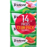 Trident Sugar Free Gum with Xylitol, Watermelon Twist, 252 Pieces (18 Sticks x 14 Packs)