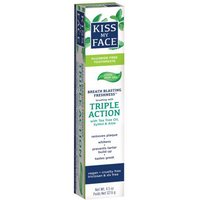 Triple Action Cool Mint Gel Fluoride Free Toothpaste, 4.5 oz, Kiss My Face
