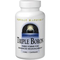 Triple Boron 3 mg, 200 Capsules, Source Naturals