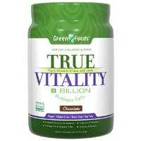 True Vitality Plant Protein Shake with DHA - Chocolate, 25.2 oz, Green Foods Corporation