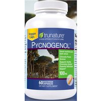 TruNature Pycnogenol 100 mg, Pine Bark Extract, 60 Vegetarian Capsules