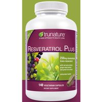 TruNature Resveratrol Plus (With Red Wine, Grape Seed and Green Tea) 140 Vegetarian Capsules