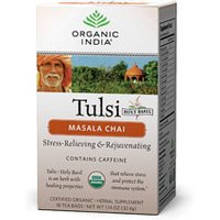Tulsi Chai Masala Tea, 18 Tea Bags, Organic India