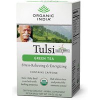 Tulsi Green Tea, 18 Tea Bags, Organic India