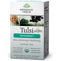 Tulsi Peppermint Tea, 18 Tea Bags, Organic India