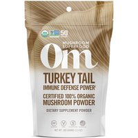 Turkey Tail Mushroom Superfood Powder, 100 g, Om Organic Mushroom Nutrition