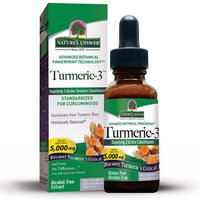 Turmeric-3 Liquid Alcohol-Free, Turmeric Rhizome Extract, 1 oz, Natures Answer