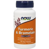 Turmeric & Bromelain, 90 Vcaps, NOW Foods