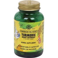Turmeric Root Extract - Standardized Full Potency, 60 Vegetable Capsules, Solgar