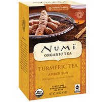 Organic Turmeric Tea, Amber Sun, 12 Tea Bags, Numi Tea