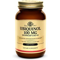 Ubiquinol 100 mg (Reduced CoQ-10), 50 Softgels, Solgar