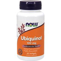 Ubiquinol 100 mg, Active Antioxidant Form of CoQ10, 60 Softgels, NOW Foods