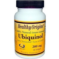Ubiquinol (Kaneka QH) 200 mg, 30 SoftGels, Healthy Origins