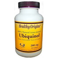 Ubiquinol (Kaneka QH) 200 mg, 60 SoftGels, Healthy Origins