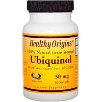 Ubiquinol (Kaneka QH) 50 mg, 60 SoftGels, Healthy Origins