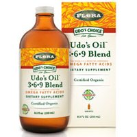 Udos Oil 3-6-9 Blend Liquid, 32 oz, Flora Health