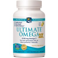 Ultimate Omega 2x, More Powerful Omega-3 Fish Oil - Lemon, 60 Softgels, Nordic Naturals