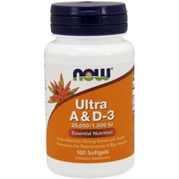Ultra A & D 25000/1000, 100 Softgels, NOW Foods