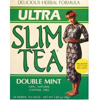 Ultra Slim Tea, Double Mint, 24 Tea Bags, Hobe Labs