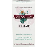 V-Fresh, Vaginal pH Support, 6 Vaginal Suppository Tablets, Vitanica