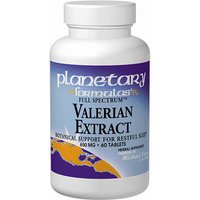 Valerian Extract 650mg Full Spectrum 60 tabs, Planetary Herbals