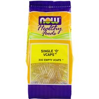 Empty Capsules Vegetarian - Single 0, 300 Veg Capsules, NOW Foods