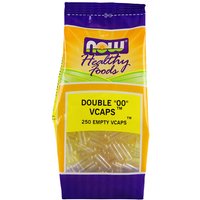 Empty Capsules Vegetarian - Double 00, 250 Veg Capsules, NOW Foods