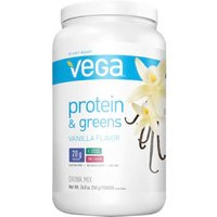 Vega Protein & Greens Drink Mix Powder, Vanilla Flavor, 26.8 oz
