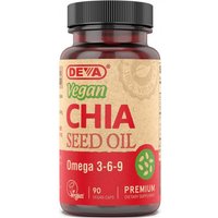 Vegan Chia Seed Oil, 90 Vegan Caps, Deva Nutrition