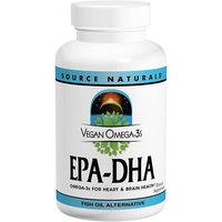 Vegan Omega-3s EPA DHA 300 mg, Value Size, 90 Vegetarian Softgels, Source Naturals