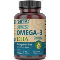 Vegan Omega-3 DHA, 90 Softgels, Deva Nutrition
