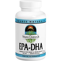 Vegan Omega-3 EPA-DHA, Fish Oil Alternative, 30 Vegetarian Softgels, Source Naturals