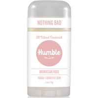 Vegan & Sensitive Skin Formula Natural Deodorant, Moroccan Rose, 2.5 oz, Humble Brands