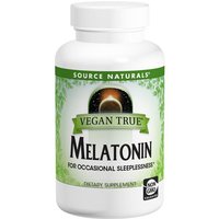Vegan True Melatonin 3 mg, 60 Vegantein Capsules, Source Naturals