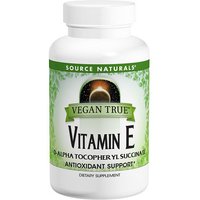 Vegan True Vitamin E 400 IU, 50 Tablets, Source Naturals