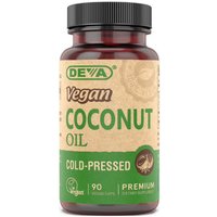 Vegan Virgin Coconut Oil, 90 Vegan Caps, Deva Nutrition