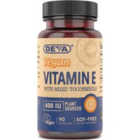 Vegan Plant Source Vitamin E with Mixed Tocopherols, 90 Vegan Caps, Deva Nutrition