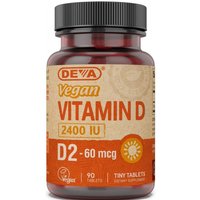 Vegan Vitamin D 2400 IU, 90 Tablets, Deva Nutrition