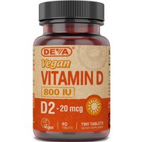 Vegan Vitamin D 800 IU, 90 Tablets, Deva Nutrition
