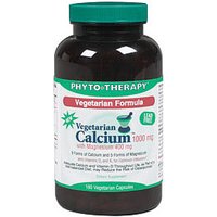 Vegetarian Calcium 1000 mg with Magnesium 400 mg, 90 Veggie Capsules, Phyto-Therapy (Phyto Therapy)