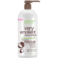 Very Emollient Body Lotion, Coconut Rescue, 32 oz, Alba Botanica