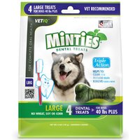 VetIQ Minties Dental Treats for Dogs, Large, 4 Bones