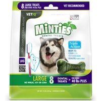 VetIQ Minties Dental Treats for Dogs, Large, 8 Bones