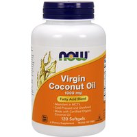 Virgin Coconut Oil 1000 mg, 120 Softgels, NOW Foods